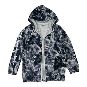 Champion Jacket Windbreaker Lightweight Kids Tie-Dye Zip-up Jacket